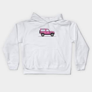 Land Rover Defender - Pink Kids Hoodie